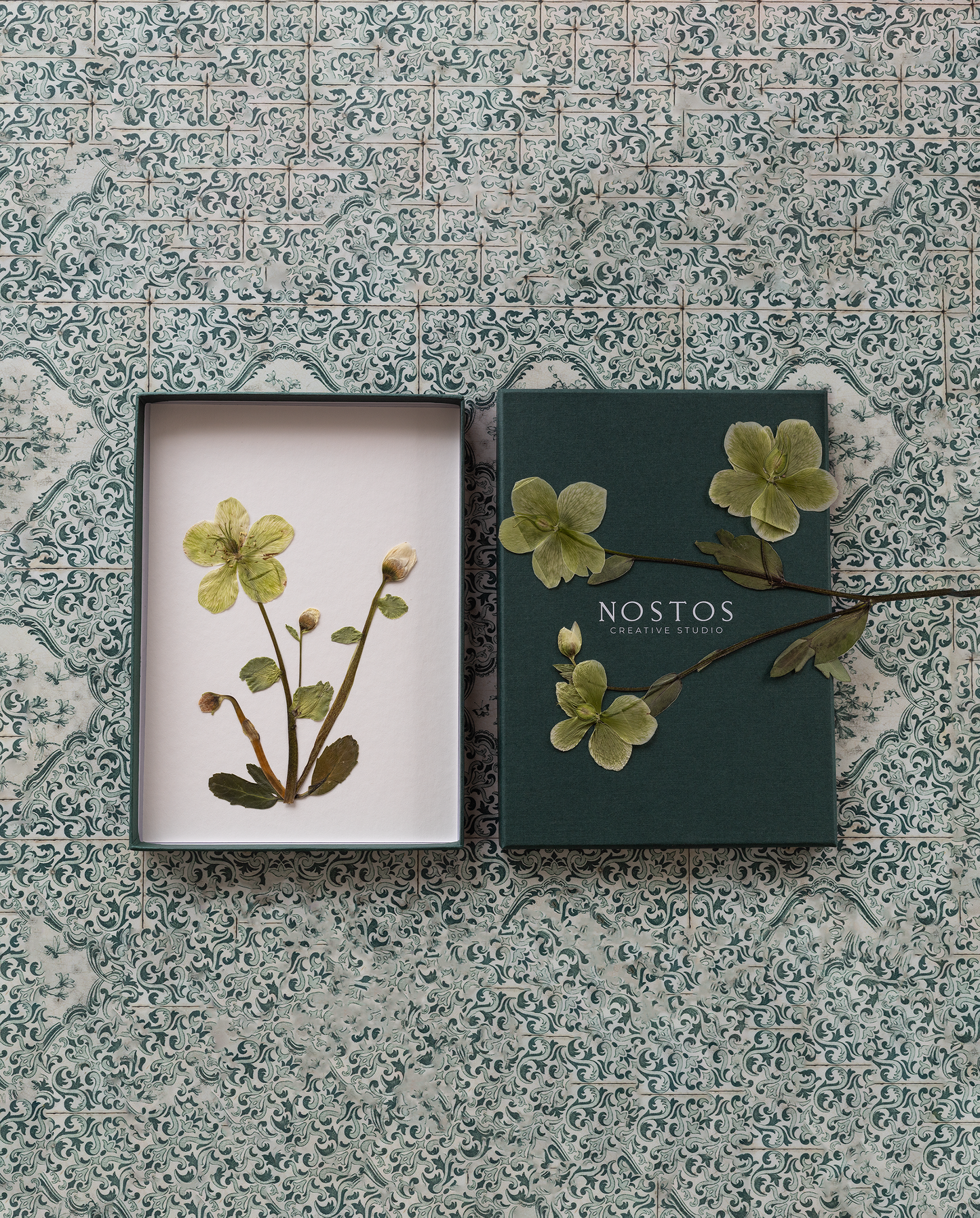 Handmade pressed flower art and botanical home decor. Discover meaningful floral gifts crafted with love at Nostos Creative Studio.