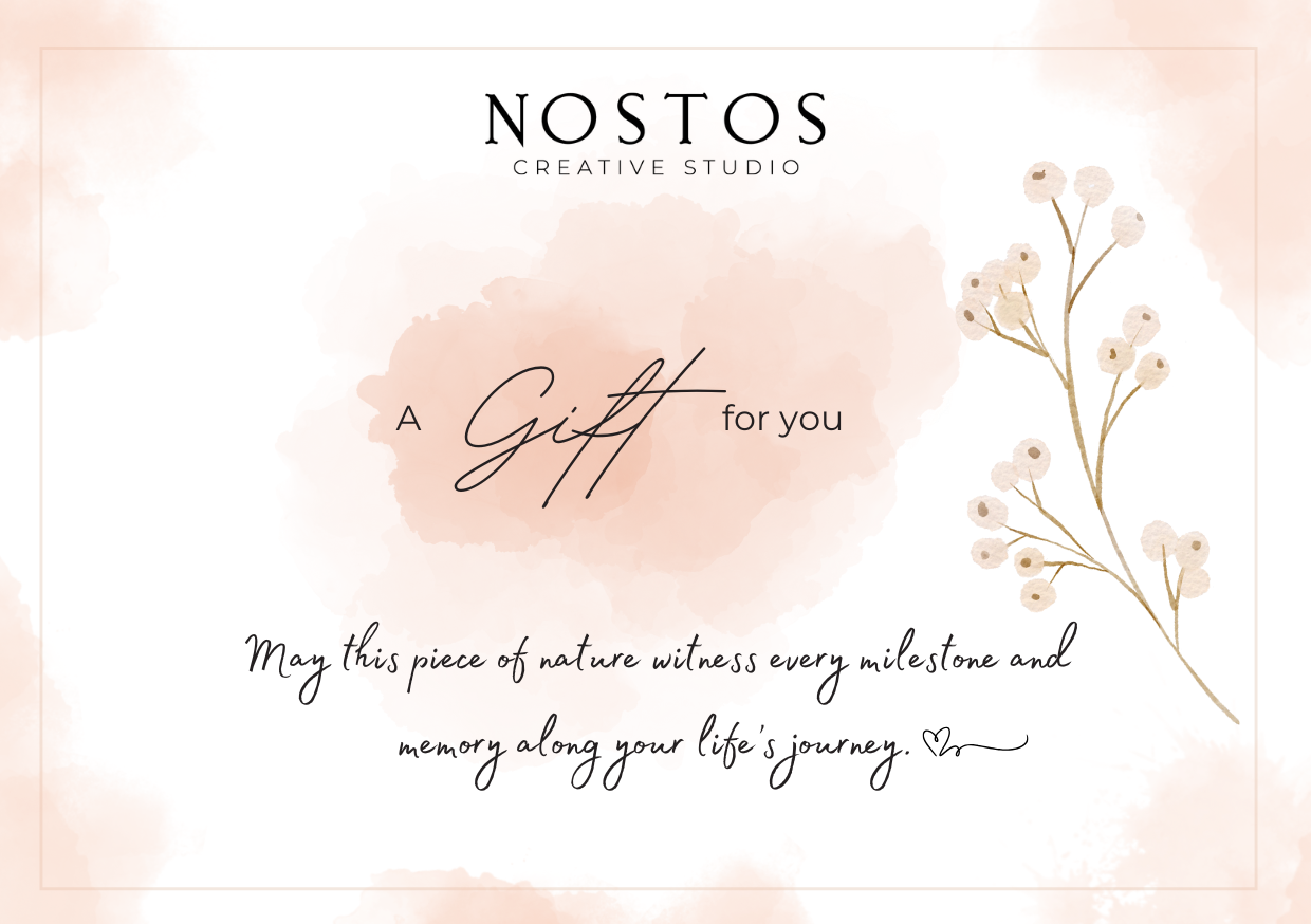 Pressed flower art digital gift card – a thoughtful gift for floral art lovers